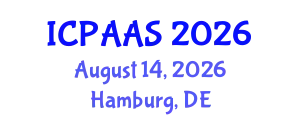 International Conference on Political and Administrative Sciences (ICPAAS) August 14, 2026 - Hamburg, Germany