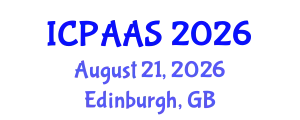 International Conference on Political and Administrative Sciences (ICPAAS) August 21, 2026 - Edinburgh, United Kingdom