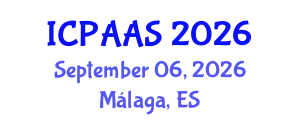 International Conference on Political and Administrative Sciences (ICPAAS) September 06, 2026 - Málaga, Spain