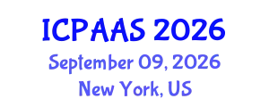 International Conference on Political and Administrative Sciences (ICPAAS) September 09, 2026 - New York, United States