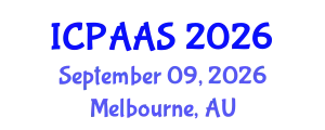 International Conference on Political and Administrative Sciences (ICPAAS) September 09, 2026 - Melbourne, Australia