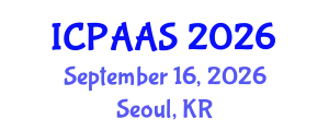 International Conference on Political and Administrative Sciences (ICPAAS) September 16, 2026 - Seoul, Republic of Korea