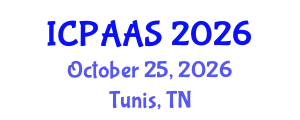 International Conference on Political and Administrative Sciences (ICPAAS) October 25, 2026 - Tunis, Tunisia
