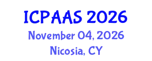 International Conference on Political and Administrative Sciences (ICPAAS) November 04, 2026 - Nicosia, Cyprus