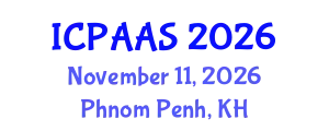 International Conference on Political and Administrative Sciences (ICPAAS) November 11, 2026 - Phnom Penh, Cambodia