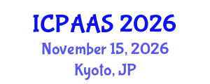 International Conference on Political and Administrative Sciences (ICPAAS) November 15, 2026 - Kyoto, Japan