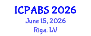 International Conference on Pharmaceutical and Biomedical Sciences (ICPABS) June 15, 2026 - Riga, Latvia