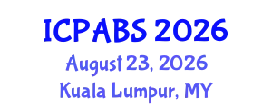 International Conference on Pharmaceutical and Biomedical Sciences (ICPABS) August 23, 2026 - Kuala Lumpur, Malaysia