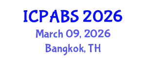 International Conference on Pharmaceutical and Biomedical Sciences (ICPABS) March 09, 2026 - Bangkok, Thailand