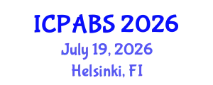 International Conference on Pharmaceutical and Biomedical Sciences (ICPABS) July 19, 2026 - Helsinki, Finland