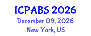 International Conference on Pharmaceutical and Biomedical Sciences (ICPABS) December 09, 2026 - New York, United States