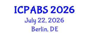 International Conference on Pharmaceutical and Biomedical Sciences (ICPABS) July 22, 2026 - Berlin, Germany