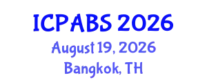 International Conference on Pharmaceutical and Biomedical Sciences (ICPABS) August 19, 2026 - Bangkok, Thailand