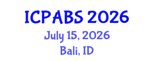 International Conference on Pharmaceutical and Biomedical Sciences (ICPABS) July 15, 2026 - Bali, Indonesia