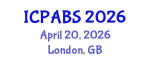 International Conference on Pharmaceutical and Biomedical Sciences (ICPABS) April 20, 2026 - London, United Kingdom