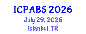 International Conference on Pharmaceutical and Biomedical Sciences (ICPABS) July 29, 2026 - Istanbul, Turkey
