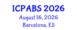 International Conference on Pharmaceutical and Biomedical Sciences (ICPABS) August 16, 2026 - Barcelona, Spain