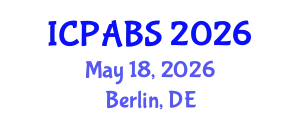 International Conference on Pharmaceutical and Biomedical Sciences (ICPABS) May 18, 2026 - Berlin, Germany