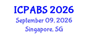 International Conference on Pharmaceutical and Biomedical Sciences (ICPABS) September 09, 2026 - Singapore, Singapore