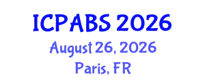 International Conference on Pharmaceutical and Biomedical Sciences (ICPABS) August 26, 2026 - Paris, France