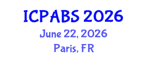 International Conference on Pharmaceutical and Biomedical Sciences (ICPABS) June 22, 2026 - Paris, France