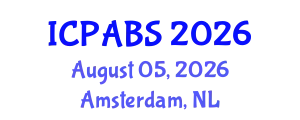 International Conference on Pharmaceutical and Biomedical Sciences (ICPABS) August 05, 2026 - Amsterdam, Netherlands