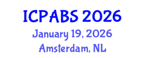 International Conference on Pharmaceutical and Biomedical Sciences (ICPABS) January 19, 2026 - Amsterdam, Netherlands