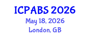 International Conference on Pharmaceutical and Biomedical Sciences (ICPABS) May 18, 2026 - London, United Kingdom