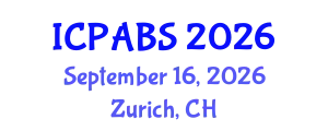 International Conference on Pharmaceutical and Biomedical Sciences (ICPABS) September 16, 2026 - Zurich, Switzerland