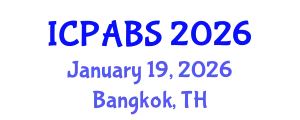 International Conference on Pharmaceutical and Biomedical Sciences (ICPABS) January 19, 2026 - Bangkok, Thailand