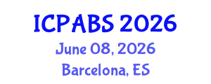 International Conference on Pharmaceutical and Biomedical Sciences (ICPABS) June 08, 2026 - Barcelona, Spain