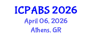 International Conference on Pharmaceutical and Biomedical Sciences (ICPABS) April 06, 2026 - Athens, Greece