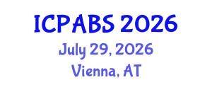 International Conference on Pharmaceutical and Biomedical Sciences (ICPABS) July 29, 2026 - Vienna, Austria