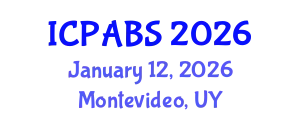 International Conference on Pharmaceutical and Biomedical Sciences (ICPABS) January 12, 2026 - Montevideo, Uruguay
