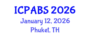 International Conference on Pharmaceutical and Biomedical Sciences (ICPABS) January 12, 2026 - Phuket, Thailand
