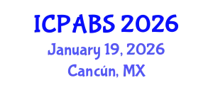International Conference on Pharmaceutical and Biomedical Sciences (ICPABS) January 19, 2026 - Cancún, Mexico