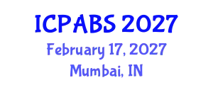 International Conference on Pharmaceutical and Biomedical Sciences (ICPABS) February 17, 2027 - Mumbai, India
