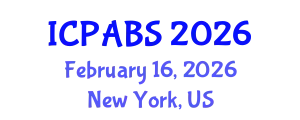 International Conference on Pharmaceutical and Biomedical Sciences (ICPABS) February 16, 2026 - New York, United States