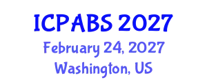 International Conference on Pharmaceutical and Biomedical Sciences (ICPABS) February 24, 2027 - Washington, United States