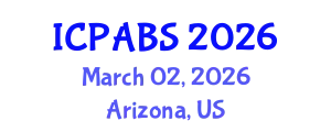 International Conference on Pharmaceutical and Biomedical Sciences (ICPABS) March 02, 2026 - Arizona, United States