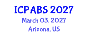 International Conference on Pharmaceutical and Biomedical Sciences (ICPABS) March 03, 2027 - Arizona, United States