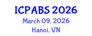 International Conference on Pharmaceutical and Biomedical Sciences (ICPABS) March 09, 2026 - Hanoi, Vietnam
