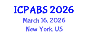 International Conference on Pharmaceutical and Biomedical Sciences (ICPABS) March 16, 2026 - New York, United States