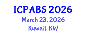 International Conference on Pharmaceutical and Biomedical Sciences (ICPABS) March 23, 2026 - Kuwait, Kuwait