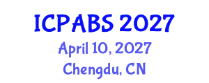 International Conference on Pharmaceutical and Biomedical Sciences (ICPABS) April 10, 2027 - Chengdu, China
