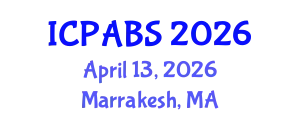 International Conference on Pharmaceutical and Biomedical Sciences (ICPABS) April 13, 2026 - Marrakesh, Morocco