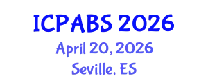 International Conference on Pharmaceutical and Biomedical Sciences (ICPABS) April 20, 2026 - Seville, Spain