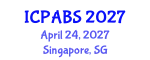 International Conference on Pharmaceutical and Biomedical Sciences (ICPABS) April 24, 2027 - Singapore, Singapore