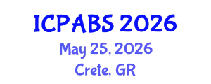 International Conference on Pharmaceutical and Biomedical Sciences (ICPABS) May 25, 2026 - Crete, Greece