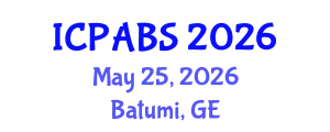 International Conference on Pharmaceutical and Biomedical Sciences (ICPABS) May 25, 2026 - Batumi, Georgia